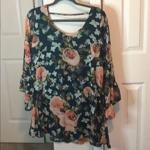 Floral low back dress